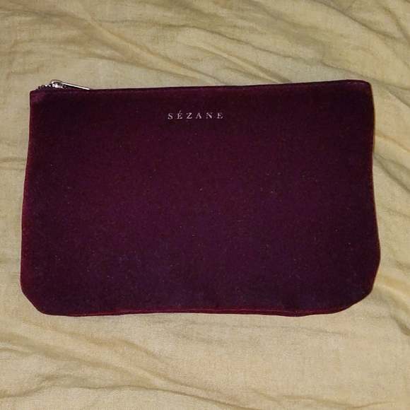 Sezane Handbags - Sézane Velvet pouch bag